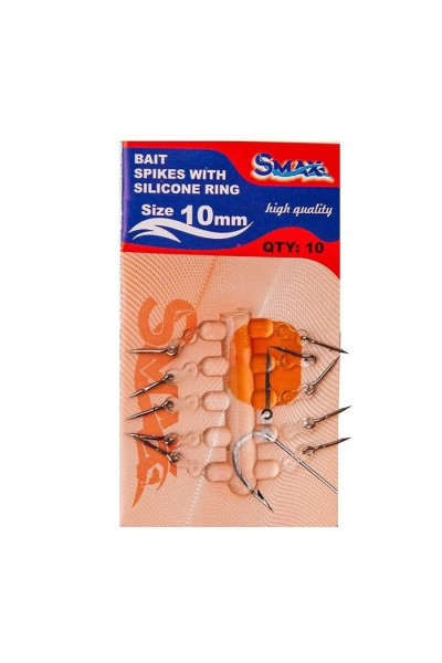 Spin pentru momeala cu inel siliconic SMAX  10buc.plic