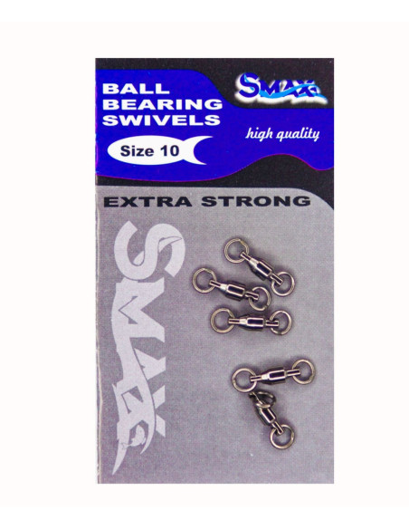 Vartej cu rulment Smax Nr.10 (Ball Bearings Swivel), 5 buc./plic