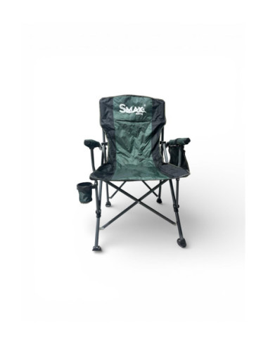 Scaun pliabil pescuit SMAX cu suport pahar și husă transport