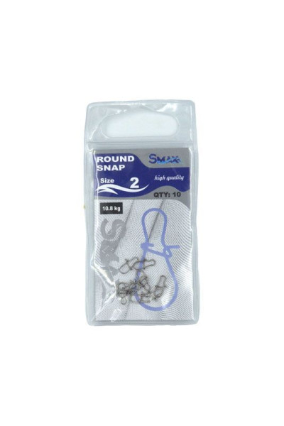 Agrafe SMAX Round Snap Nr.2 – Agrafe Pescuit Rapide 10 buc