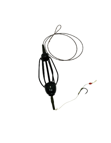 Montură pescuit crap SMAX cu leadcore și momitor – Premium